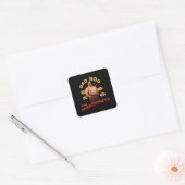 Vaderdag Gift | Dad Bod Geweldige Vierkante Sticker (Envelop)