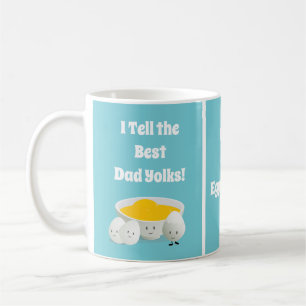 Vaderdag Gift Dad Jokes Pun Food Eggs Cartoon Koffiemok