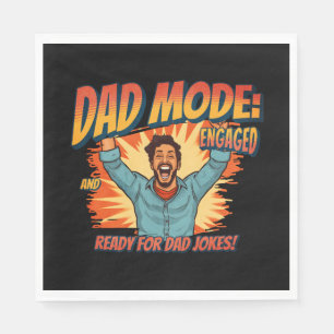 Vaderdag Gift Dad Mode Servet