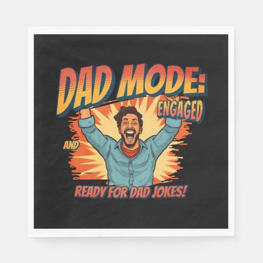 Vaderdag Gift | Dad Mode Servet (Voorkant)