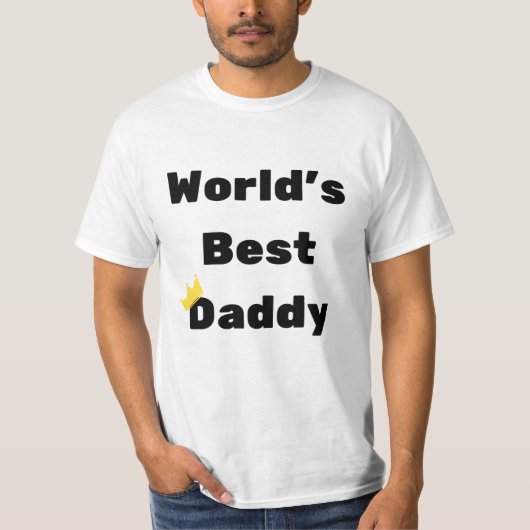 vaderdag Gift, de beste vader van de wereld T-shirt (Voorkant)