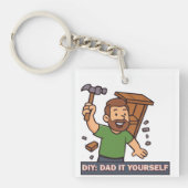 Vaderdag Gift - DIY: Pap het zelf Sleutelhanger (voorkant)