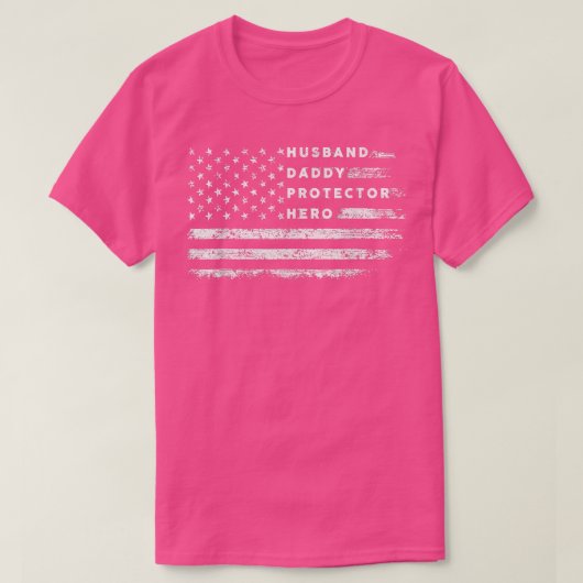 Vaderdag Gift for Dad, Husband papa Protector T-shirt (Design voorkant)