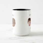 Vaderdag Gift Foto Baby Gezicht voor Moeder Papa Mok (Midden)