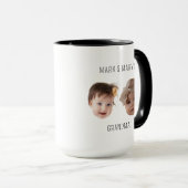 Vaderdag Gift Foto Baby Gezicht voor Moeder Papa Mok (Voorkant rechts)