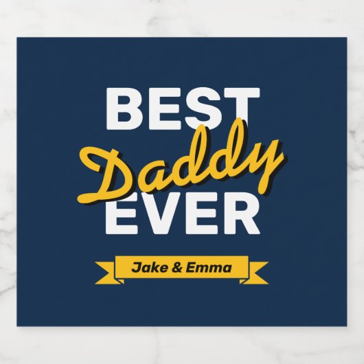 Vaderdag Gift | Gepersonaliseerd bierlabel Bier Etiket (Enkel label)