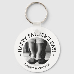 Vaderdag Gift Gepersonaliseerde foto Sleutelhanger
