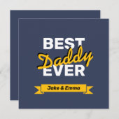 Vaderdag Gift | Gepersonaliseerde Kaart (Voorkant / Achterkant)