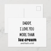 Vaderdag Gift, Grappig verjaardagscadeau voor papa Briefkaart (Voorkant / Achterkant)