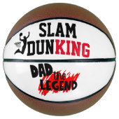 Vaderdag Gift Idea 4 Dad, The Legend Slam dunk Basketbal (Voorkant)