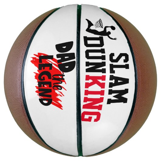 Vaderdag Gift Idea 4 Dad, The Legend Slam dunk Basketbal (Verticaal)