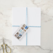 Vaderdag Gift Label | Gepersonaliseerde foto's Cadeaulabel (Met Touw)