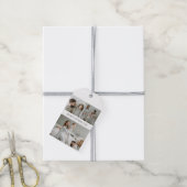 Vaderdag Gift Label met 3 foto's en aangepaste tek Cadeaulabel (Met Touw)