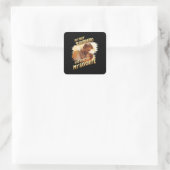Vaderdag Gift | Mijn eerste superheld Vierkante Sticker (Tas)