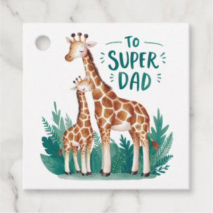 Vaderdag Gift   Naar Super Dad Bedankjes Labels