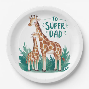 Vaderdag Gift Naar Super Dad Papieren Bordje