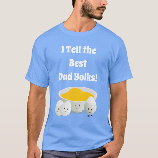 Vaderdag Gift Pa Jokes Pun Food Eggs Cartoon T-shirt (Voorkant)