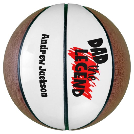 Vaderdag Gift Personalized Pa Name the Legend Basketbal (Verticaal)