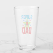 Vaderdag Gift - Super Hero Dad Drink Glas (Achterkant)