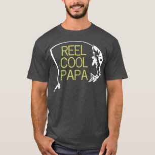 Vaderdag Gift Vist Reel Cool Papa Papa Papa Gift T-shirt