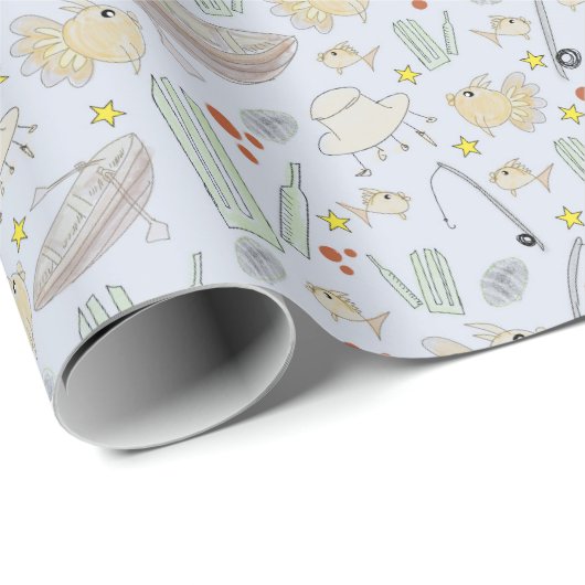 Vaderdag Gift Wrap Cadeaupapier (Rol Hoek)