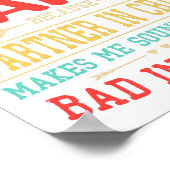 Vaderdag Gift - ze noemen me slechte beïnvloedings Poster (Hoek)
