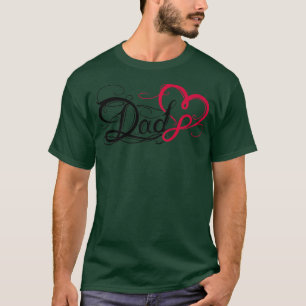 Vaderdag giftidea Ik hou van Tattoo van vader met T-shirt