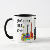 Vaderdag Gitaar Papa Foto Mok (Links)
