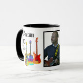 Vaderdag Gitaar Papa Foto Mok (Voorkant links)