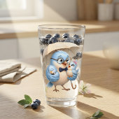 Vaderdag Glas | Leuke Vader Vogel Design