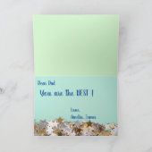 Vaderdag Glitters en Sterren Feestdagen Kaart (Binnen)