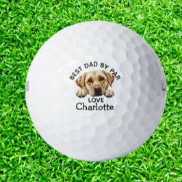 Vaderdag Golden Labrador Puppy Golfballen