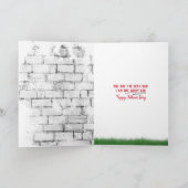 Vaderdag golden retriever in t-shirt Kaart (Binnen)