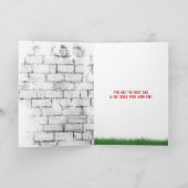 Vaderdag golden retriever in t-shirt Kaart (Binnen)