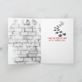 Vaderdag Golden Retriever op T-shirt Kaart (Binnen)