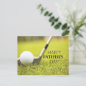 Vaderdag Golf Briefkaart (Staand voorkant)