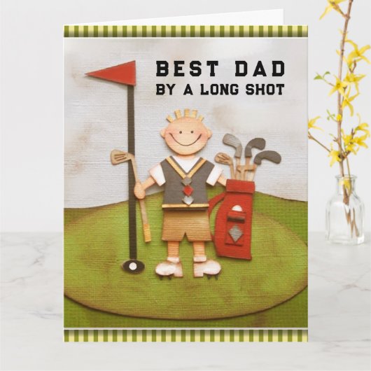 Vaderdag Golf Kaart (Gele Bloem)