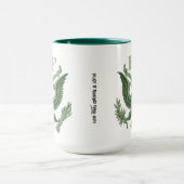 Vaderdag Golf Papa Groene Eagle Crest Monogram Mok (Midden)