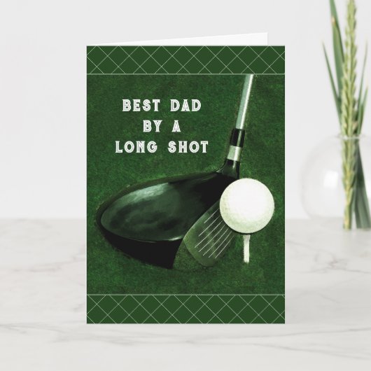 Vaderdag Golf Papa Kaart (Voorkant)