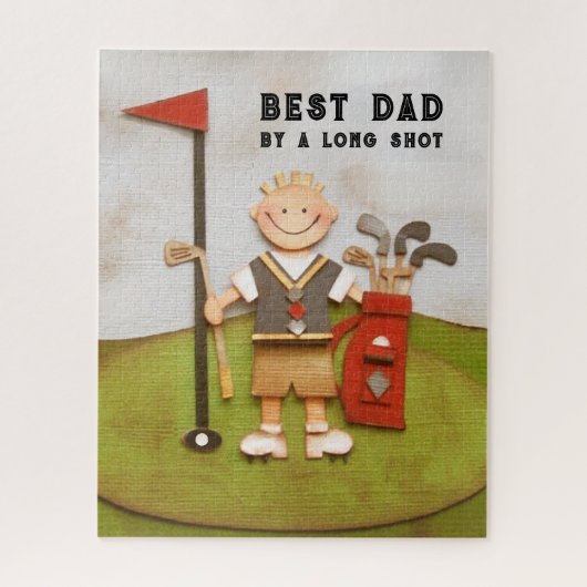 Vaderdag Golf Papa Legpuzzel (Verticaal)