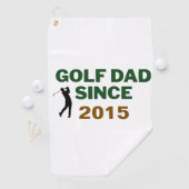 Vaderdag Golf Papa Sinds Jaar Design Golfhanddoek (Insitu)