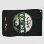 Vaderdag Golf Vader Golf Handdoek (Horizontaal)
