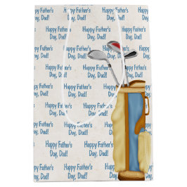 Vaderdag-golfbag met clubs medium cadeauzakje