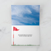 Vaderdag golfbal op t-shirt kaart (Binnen)