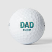 Vaderdag golfbal vader cadeau golf liefhebber golfballen (Voorkant)