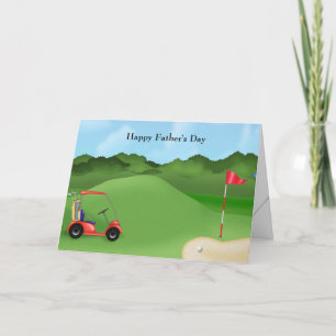 Vaderdag Golfen Feestdagen Kaart