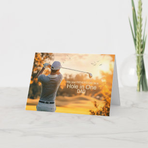 Vaderdag Golfer Golf Sport Thema  Feestdagen Kaart