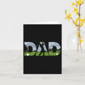Vaderdag Golfer Mannen golfvader Kaart (Gele Bloem)