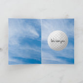 Vaderdag golftas en bal kaart (Binnen)