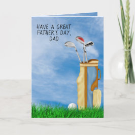Vaderdag golftas en bal kaart